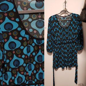 XL Cocomo Empire-waist Tunic Top